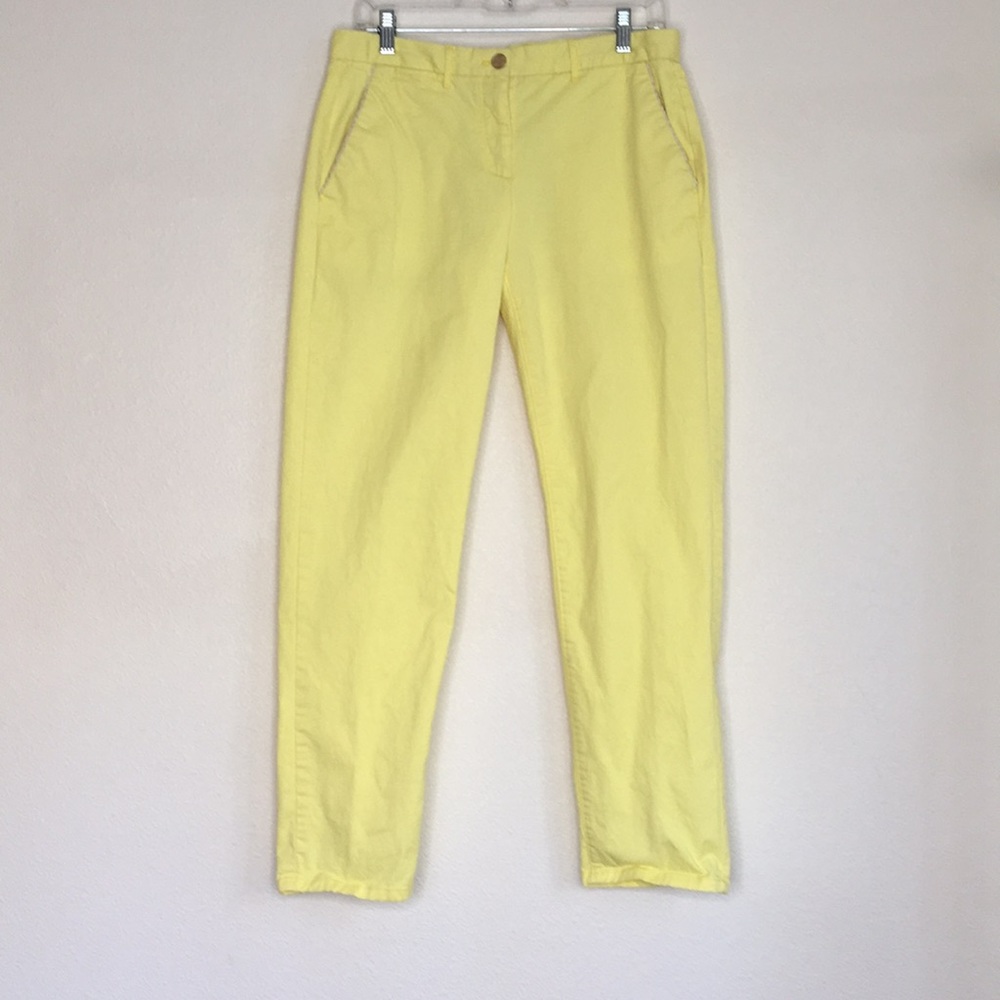 GAP Strait Leg Khaki Pants Yellow Size 6
